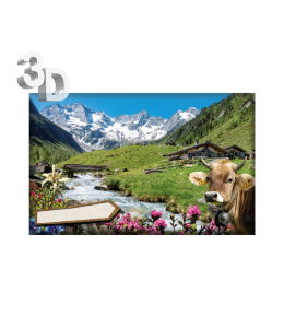 3D Magnete Sommer Landschaft & Schleife 8,4cm x 5cm