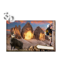 3D Magnete Sommer Landschaft & Schleife 8,4cm x 5cm
