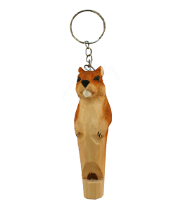 Schlüsselanhänger Holzpfeife Eichhörnchen