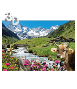 3D Ansichtskarten gross Sommer 16x11cm