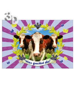 3D Ansichtskarten gross Sommer 16x11cm