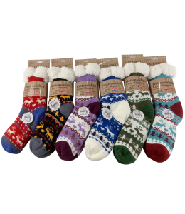 Hüttensocken ABS Extra Soft 39-42 6 farben sort.