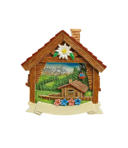 Souvenir Magnet Sommer Holzhaus