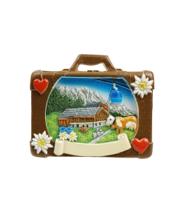 Souvenir Magnet Sommer Kofer mit Schleife