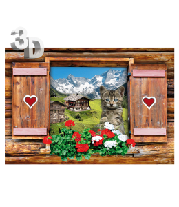 3D Ansichtskarten gross Sommer 16x11cm