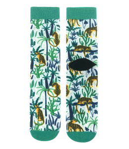 "Crazy Socks" One Size MULTICOLOR Motiv Leopard white
