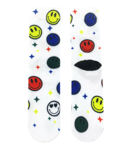 "Crazy Socks" One Size MULTICOLOR Motiv Smiley