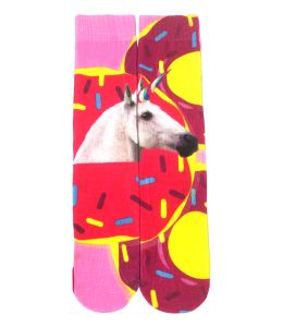 "Crazy Socks" One Size MULTICOLOR Motiv Unicorn
