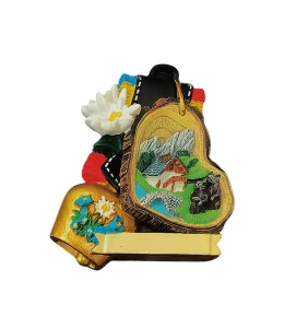 Souvenir Magnete Sommer Kuhglocke & Herz mit Schleife