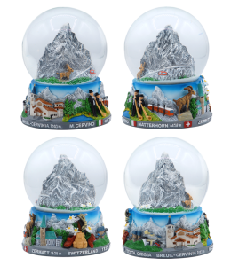 Souvenir Schneekugel 100 mm "Zermatt"