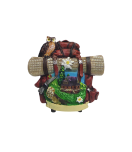 Souvenir Magnet Wanderrucksack Sommer & Schleife