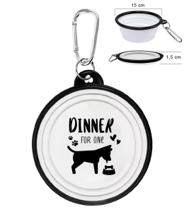 Faltbarer Hundenapf "Dinner for one"