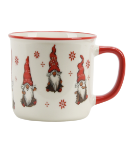 Kaffeetasse Wichtel 9 cm mit Henkel rot