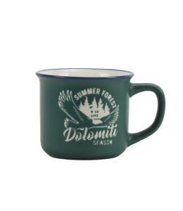 Espresso Tasse petrolium 6 cm mit Prägung Dolomiti