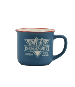 Espresso Tasse hellblau 6 cm mit Prägung Dolomiti