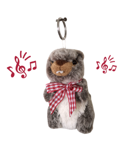 Funny Animals Marmotta portachiavi con Sound 12cm