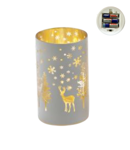 Luce a LED con paesaggio colore bianco 15x9 cm con batteria