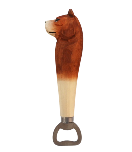 Apribottiglie in legno “Orso” ca. 16 cm