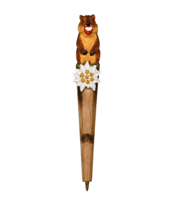 Holz-Kugelschreiber „Murmeltier“ ca. 18 cm