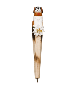 Holz-Kugelschreiber „Bernhardiner“ ca. 18 cm