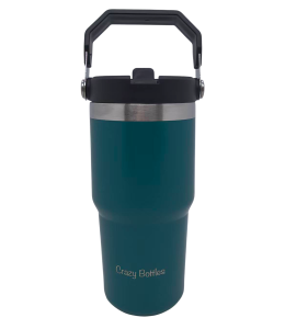 "Crazy Bottles" Thermo Trinkflasche 600ml WASSERBLAU Tumbler