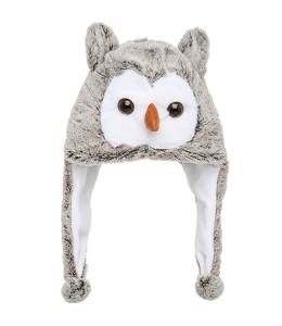 Plüsch Mütze Funny Hat EULE 30x40cm