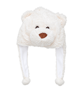 Plüsch Mütze Funny Hat EISBÄR 30x40cm