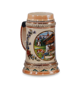 Bierkrug Rundansicht gross 15cm