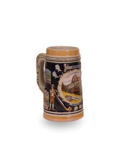 Bierkrug gerade "DOLOMITI" 11,5 cm klein & Ansicht