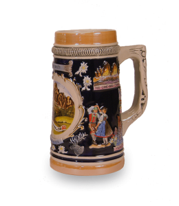 Bierkrug gerade "DOLOMITI" 16 cm mittel & Ansicht