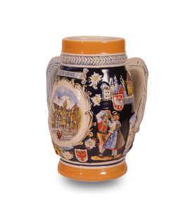 Bierkrug bauchig "SÜDTIROL" 15 cm mit Ansicht