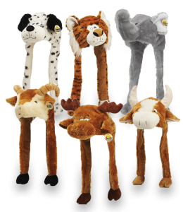 Cappello pelouche animali assortiti 6 modelli