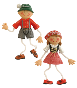 Tiroler Boy & Girl Magnet Schrift: Südtirol