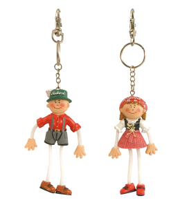 Tiroler Boy & Girl Schlüsselanh. Schrift: Südtirol