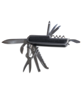 Taschenmesser 11 Funktionen Gummigriff